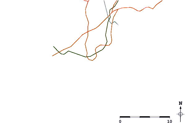 Strade e fiumi intorno Anse de Lesconil