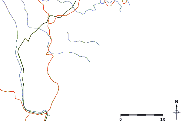 Strade e fiumi intorno Aropaonui