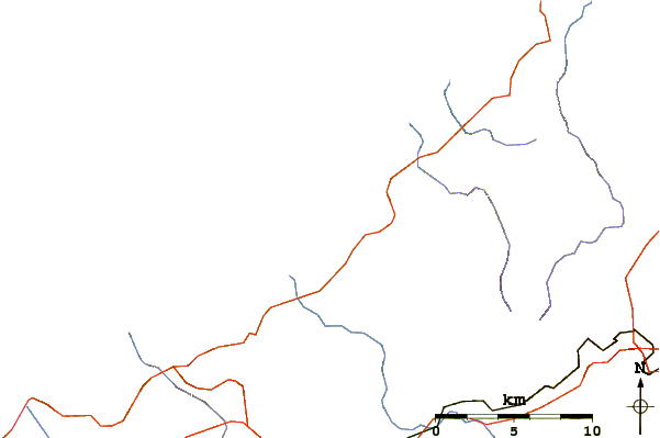 Strade e fiumi intorno Badesi