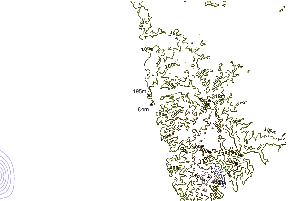 shoreline intorno O'Neills Bay