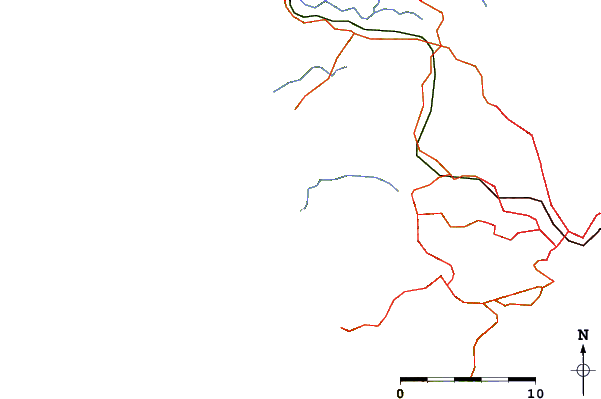 Strade e fiumi intorno O'Neills Bay