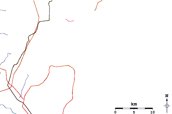 Strade e fiumi intorno Bilgola Beach