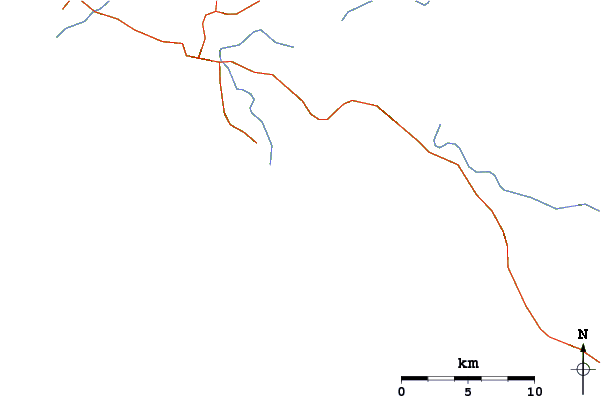 Strade e fiumi intorno Bolonia