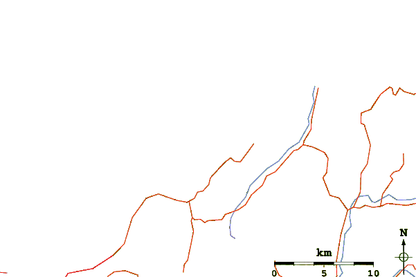 Strade e fiumi intorno Cable Bay