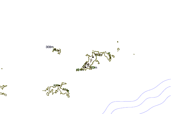 shoreline intorno Cane Garden Bay