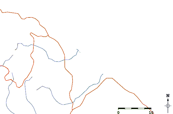 Strade e fiumi intorno Caracoles