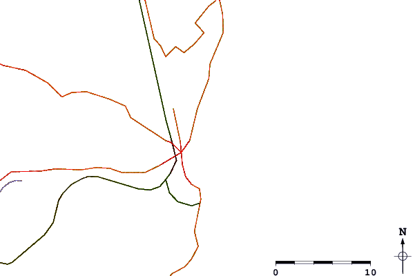 Strade e fiumi intorno Cardiel (Mar del Plata)