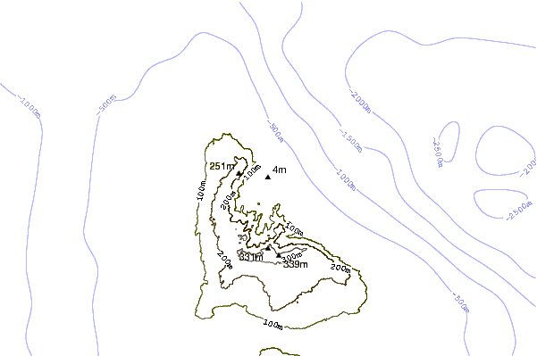 shoreline intorno Chalky Mount