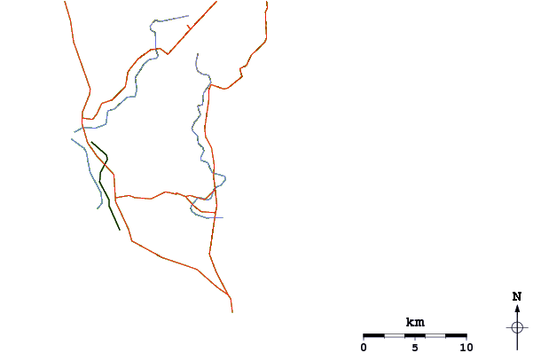 Strade e fiumi intorno Chialoshui