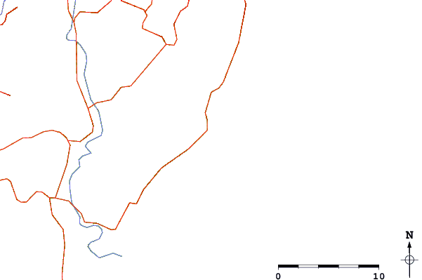 Strade e fiumi intorno Christmas Bay