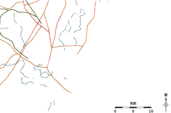 Strade e fiumi intorno Coastguard/St Simons