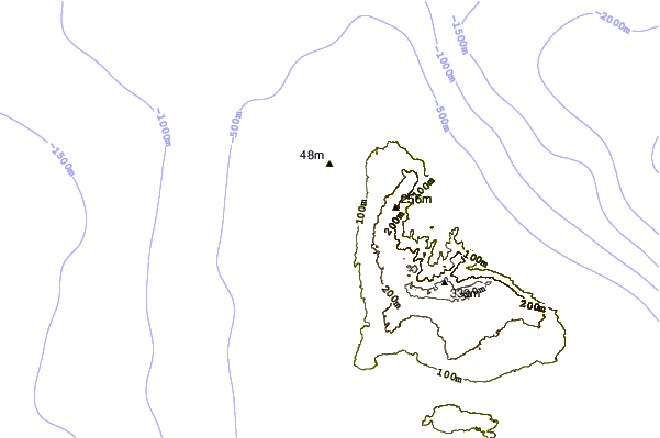 shoreline intorno Cobblers Cove