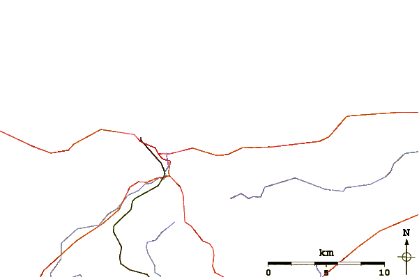Strade e fiumi intorno Collignon