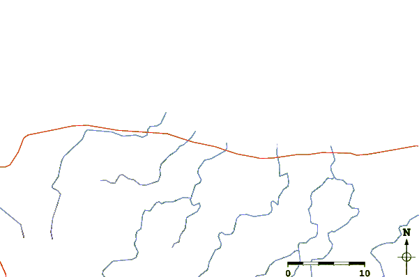 Strade e fiumi intorno Costeño Beach