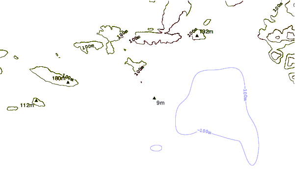 shoreline intorno Crab Island