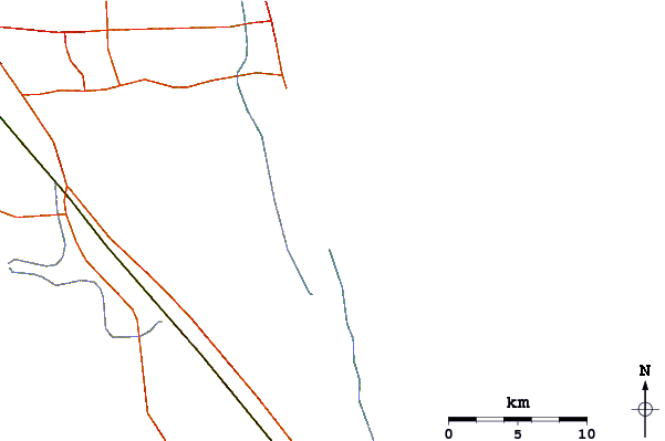 Strade e fiumi intorno Crossroads