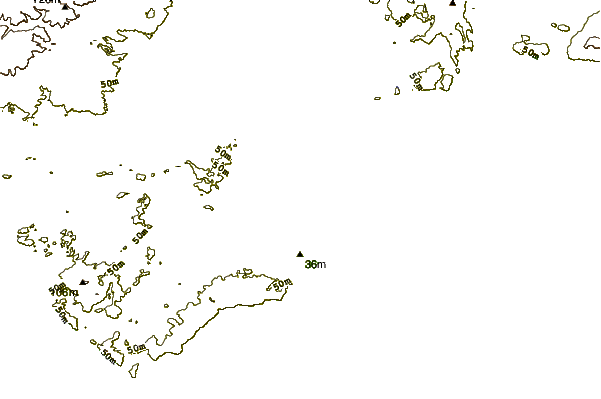 shoreline intorno D'Estrees Bay
