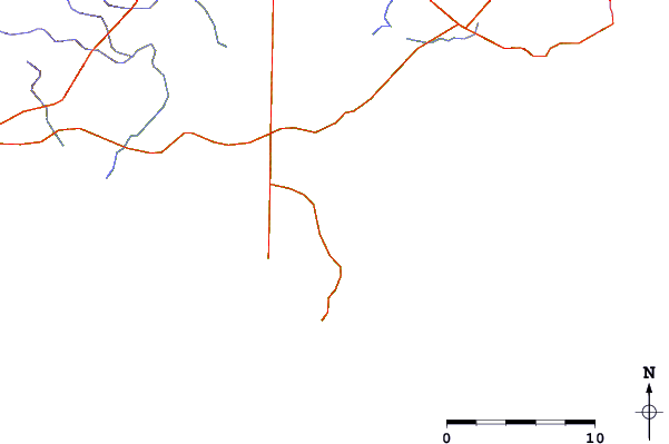 Strade e fiumi intorno D'Estrees Bay