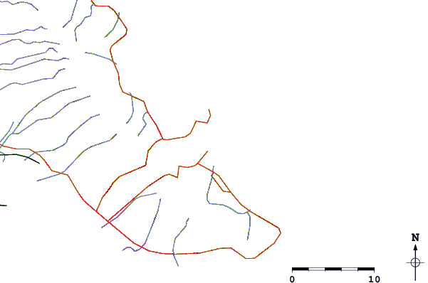 Strade e fiumi intorno Dune Circle