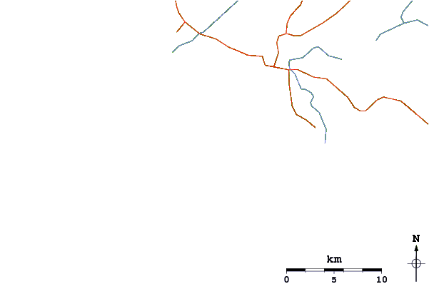 Strade e fiumi intorno Faro de Trafalgar