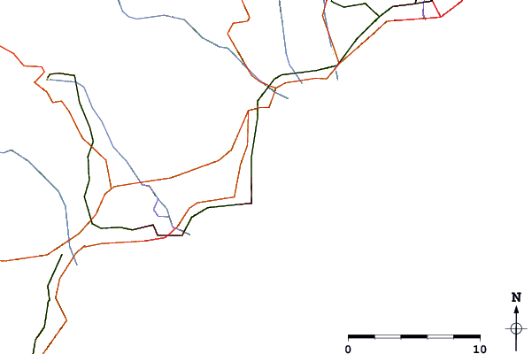 Strade e fiumi intorno Antibes - Fort Carre