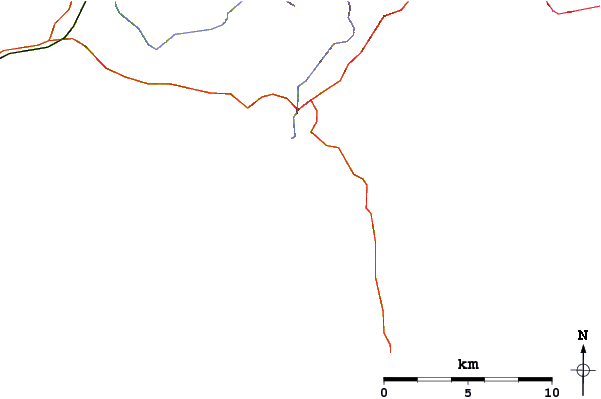 Strade e fiumi intorno Gunwalloe