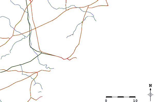 Strade e fiumi intorno Hanuman Point (Tenneti Park)