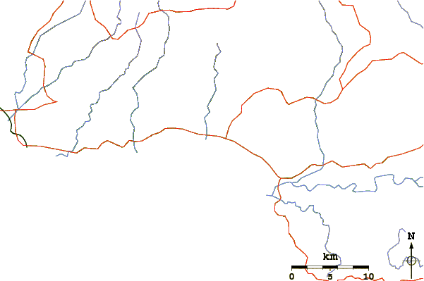 Strade e fiumi intorno Indicators point