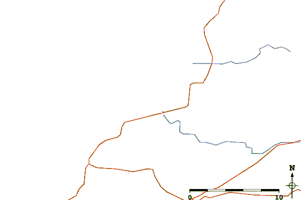 Strade e fiumi intorno Killard