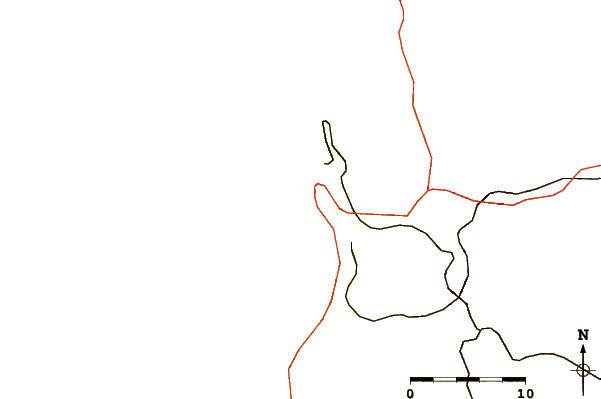 Strade e fiumi intorno El Bajo / La Bestia