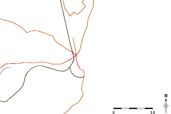 Strade e fiumi intorno La Pepita (Mar del Plata)