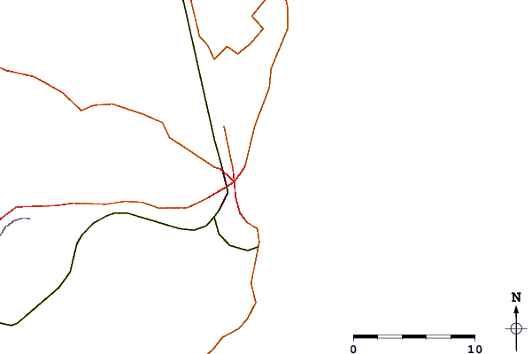 Strade e fiumi intorno La Perla (Mar del Plata)