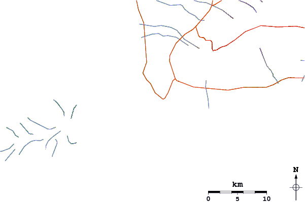 Strade e fiumi intorno La Perouse Bay/The Dumps