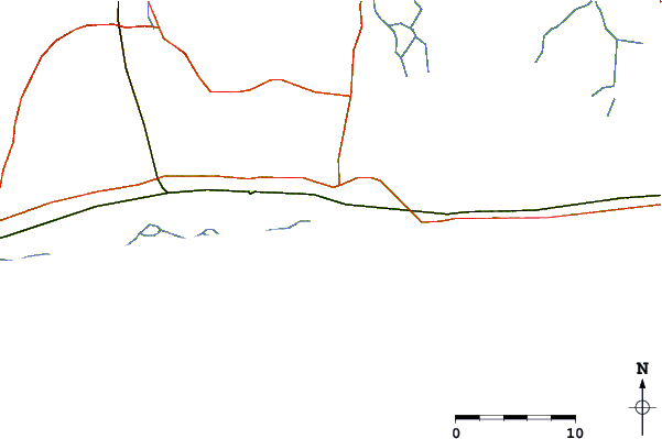 Strade e fiumi intorno La Routes des Pêches