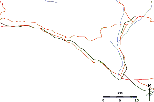 Strade e fiumi intorno Little Rincon