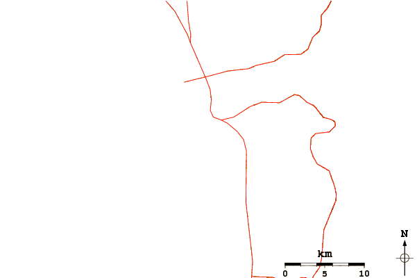 Strade e fiumi intorno Manini Beach