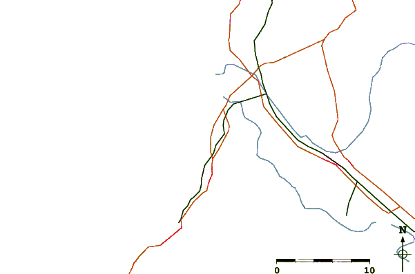 Strade e fiumi intorno Marina