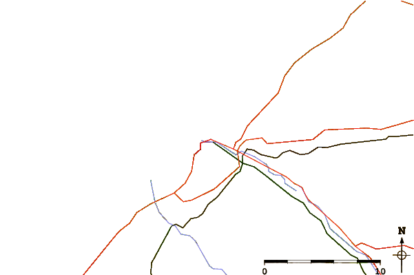 Strade e fiumi intorno Mers-les-Bains