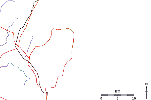 Strade e fiumi intorno Narrabeen-South