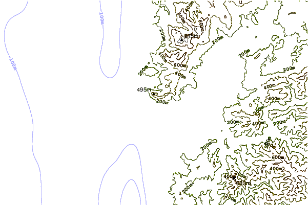 shoreline intorno Neakahine Point