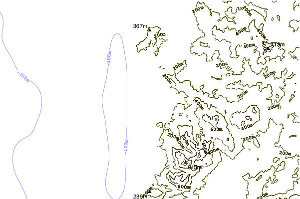shoreline intorno Needles