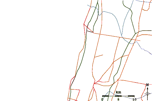 Strade e fiumi intorno Netanya (Poleg)