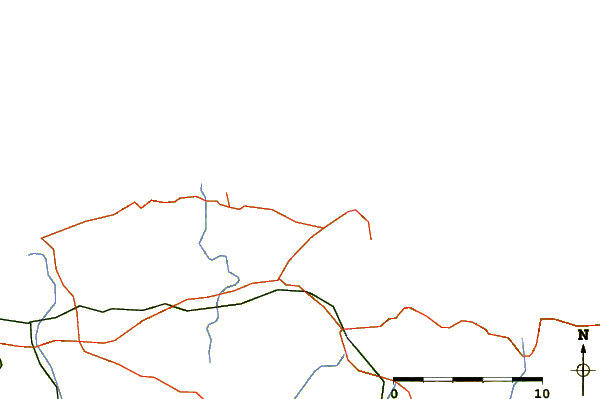 Strade e fiumi intorno Noja