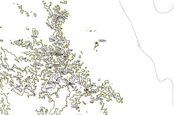 shoreline intorno Oakura Bay