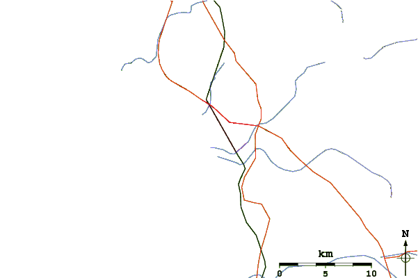 Strade e fiumi intorno Oceano