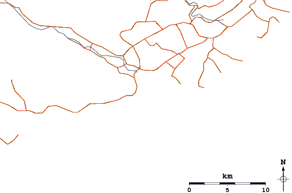 Strade e fiumi intorno Papatowai