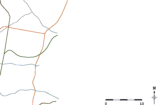 Strade e fiumi intorno Pico de la Autopista