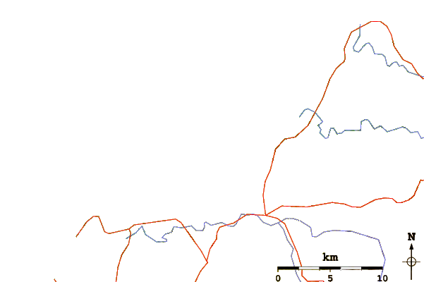 Strade e fiumi intorno Playa de Soesto