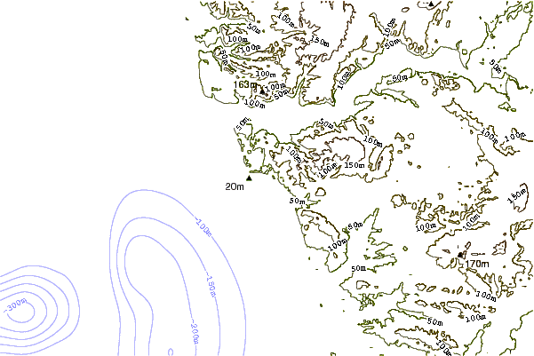 shoreline intorno Point Grenville