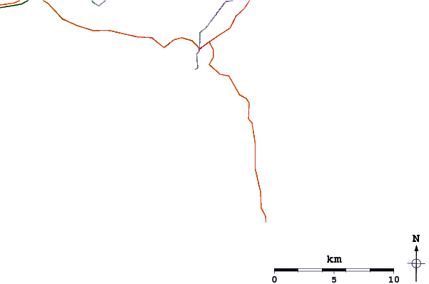 Strade e fiumi intorno Poldhu Cove